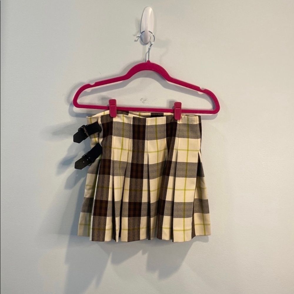 Burberry nova check pleated kilt skirt US 4/UK 6 - Picture 5 of 5